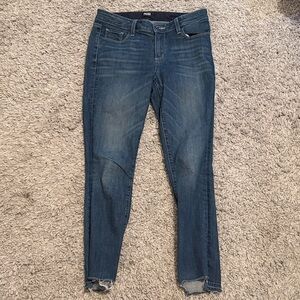 PAIGE Dark Blue Distressed Women's Jeans